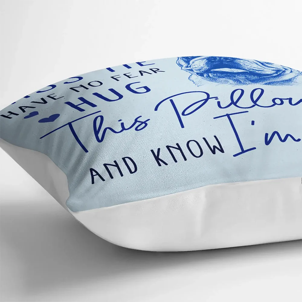 Custom Photo Pencil Sketch Memorial When You Miss Me Have No Fear - Personalized Pillow - Image 4