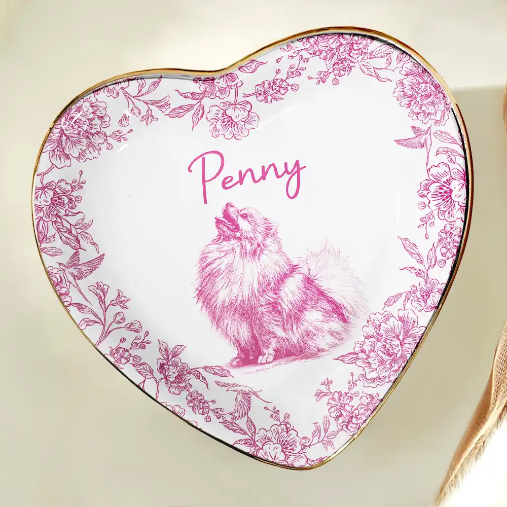 Custom Photo Pencil Sketch Pet Photo - Personalised Ring Dish - Image 6