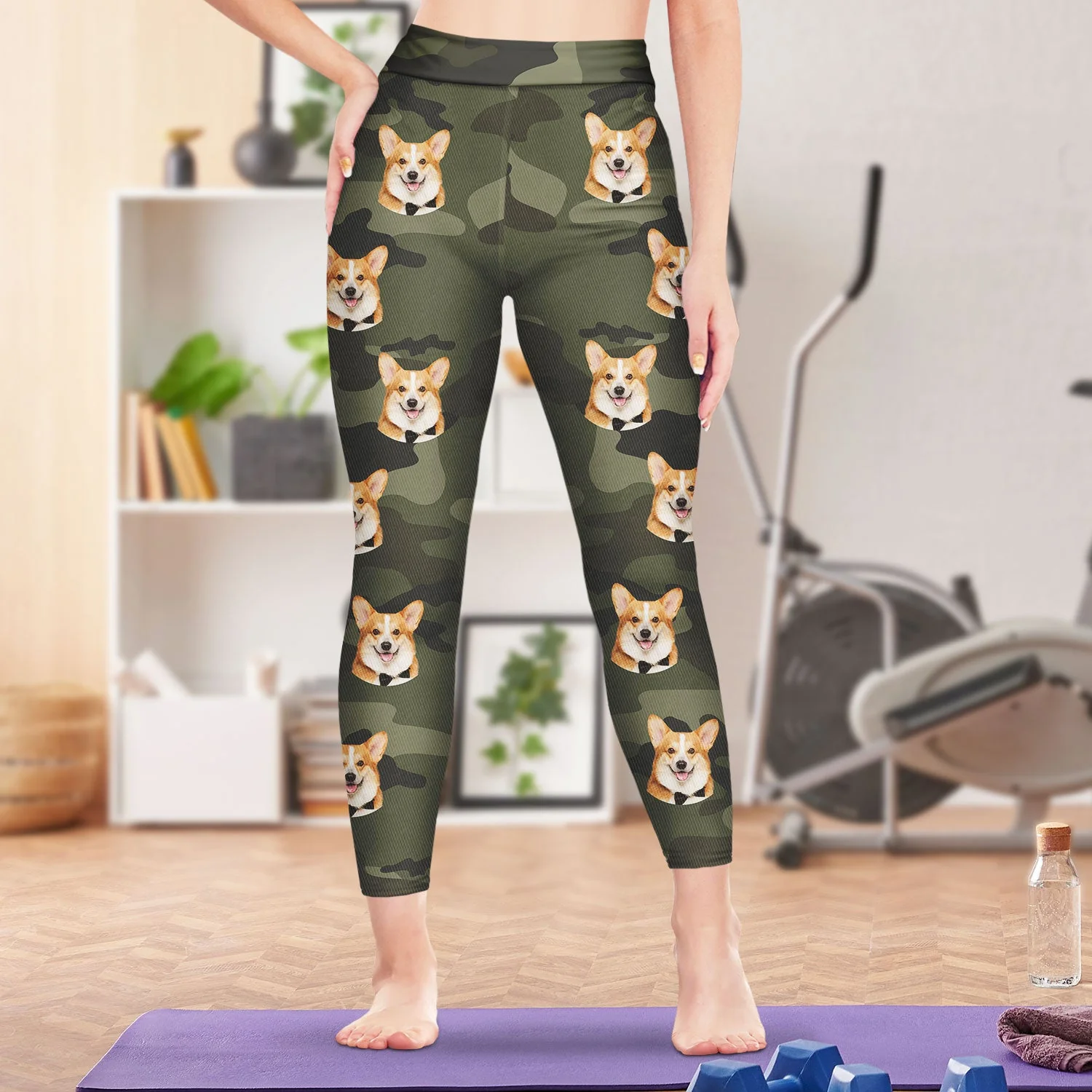 Custom Photo Pet Face - Birthday, Loving Gift For Women, Gift For Yourself, Gym Lady, Yoga Girl, Dog Lover, Cat Mom - Personalized Leggings - Image 4