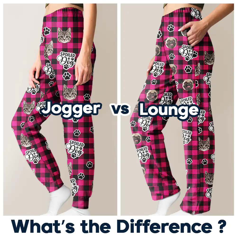Custom Photo Pet Face Spoiled Pets - Personalized Pajama Pants - Image 7