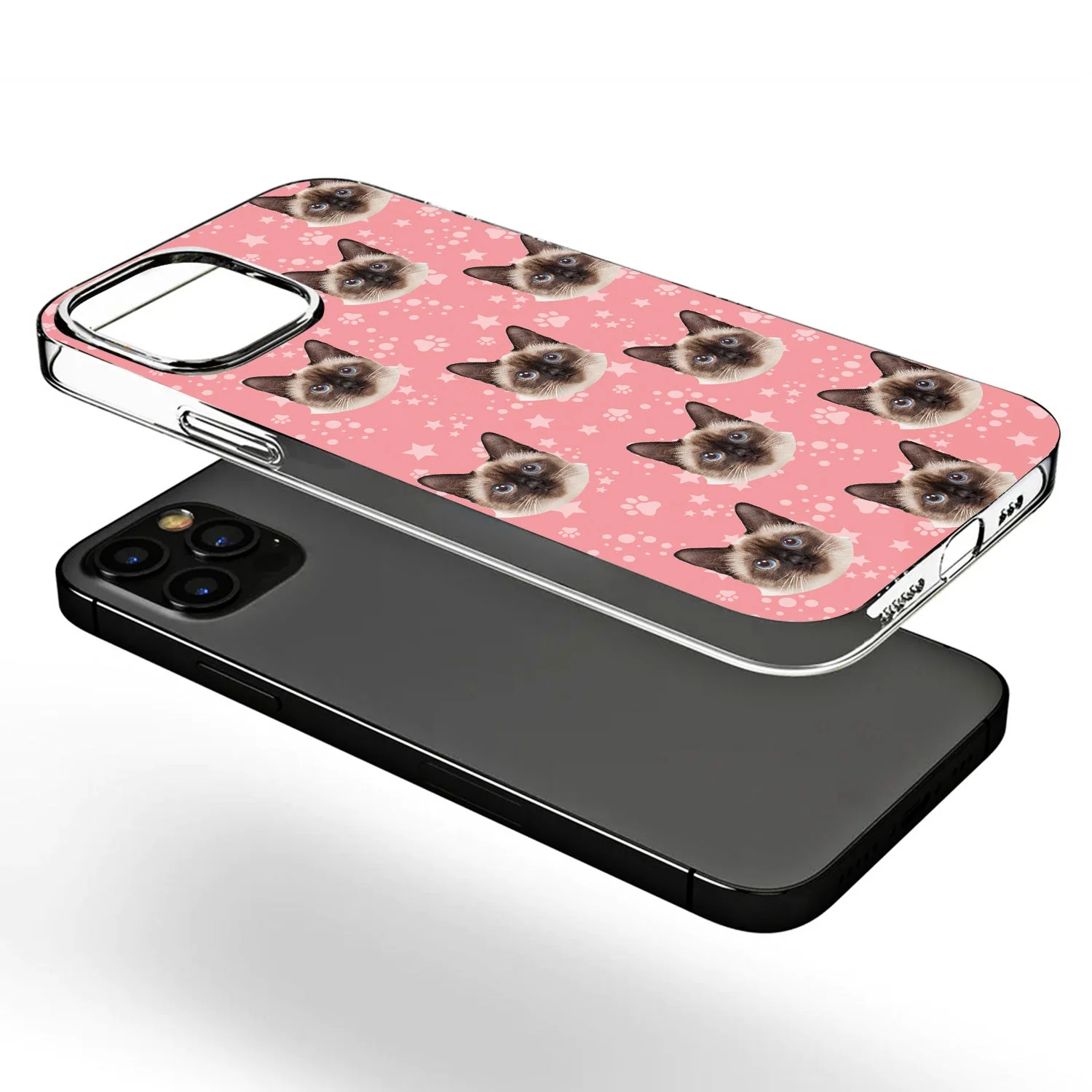 Custom Photo Pet Faces Human Faces - Gift For Dog Lovers, Cat Lovers, Men, Women - Personalized Clear Phone Case - Image 4
