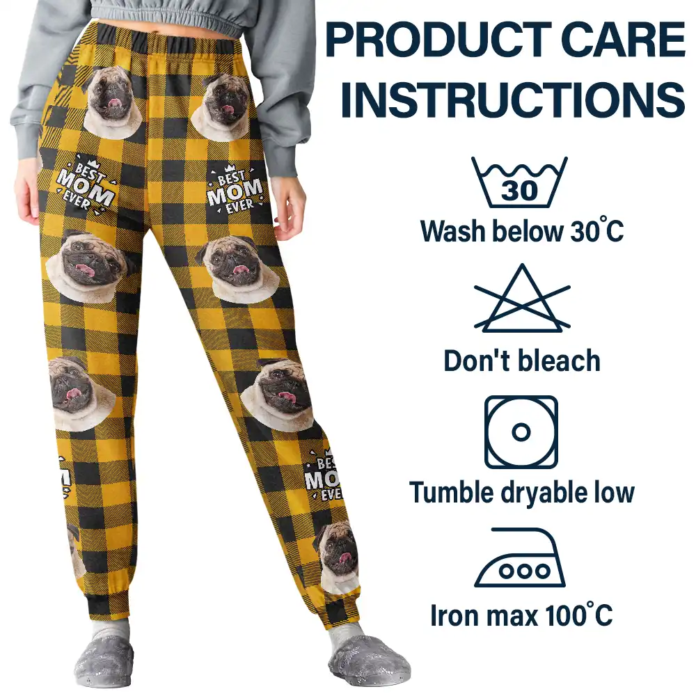 Custom Photo Pet Lovers Face Cut - Personalized Pajama Pants - Image 6