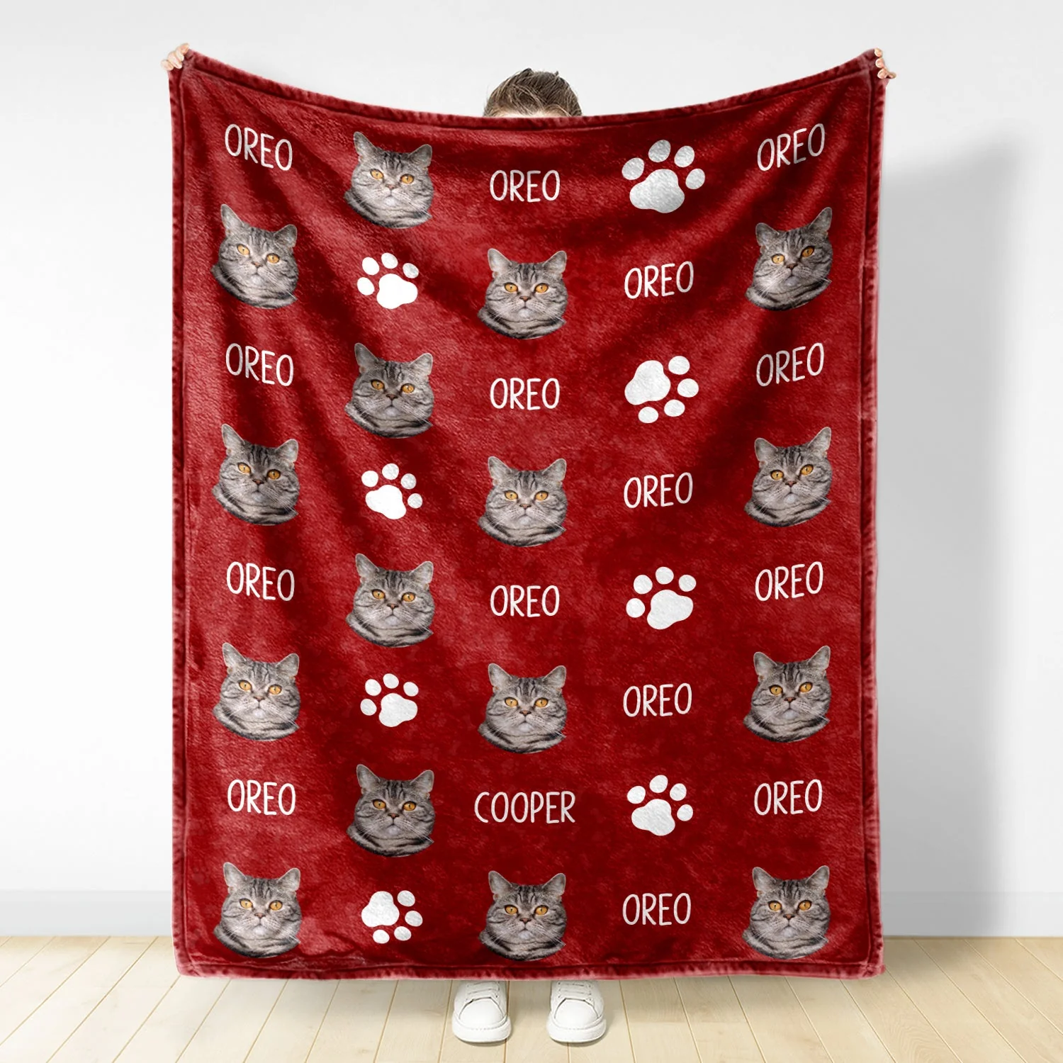 Custom Photo Pet Name Blanket - Gift For Pet Lovers - Personalized Fleece Blanket - Image 3