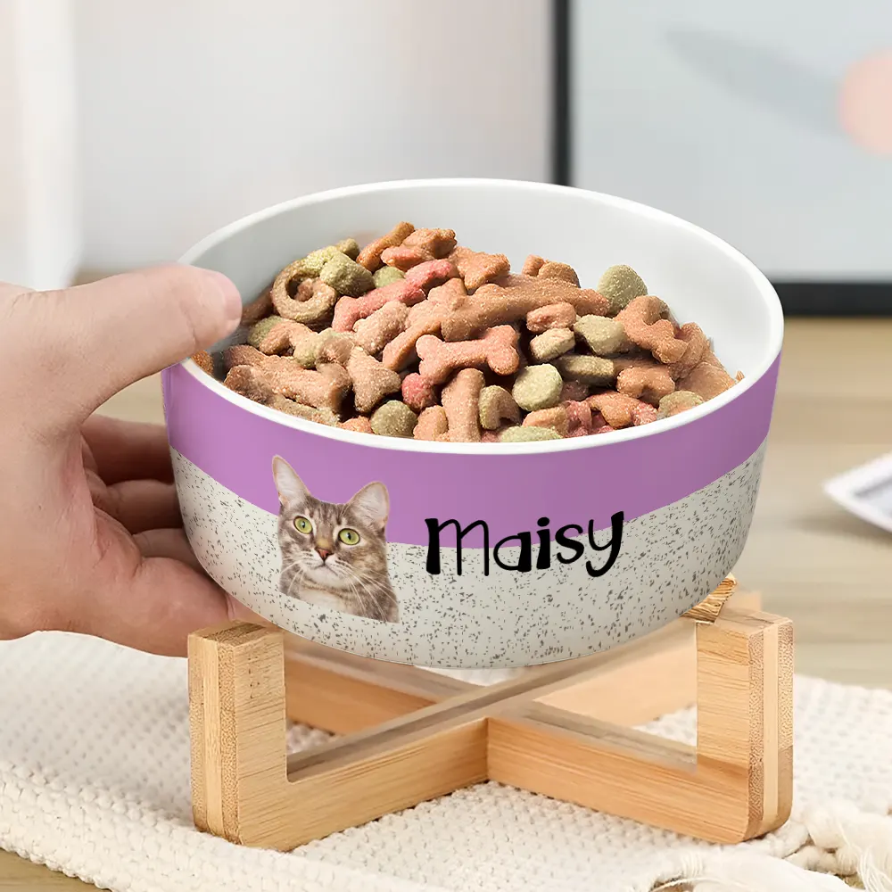 Custom Photo Pet With Name - Personalized Pet Bowl - Image 4