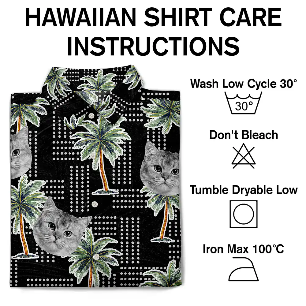 Custom Photo Pets Kids And More Vintage Palm Trees - Personalized Hawaiian Shirt - Image 8