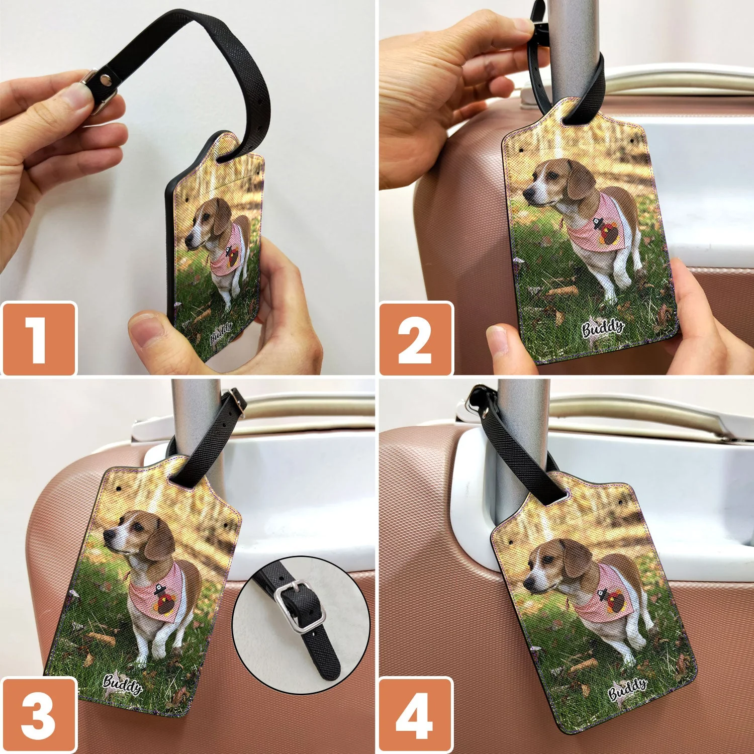 Custom Photo, Photo Tag - Gift For Traveling Lovers - Personalized Luggage Tag - Image 6