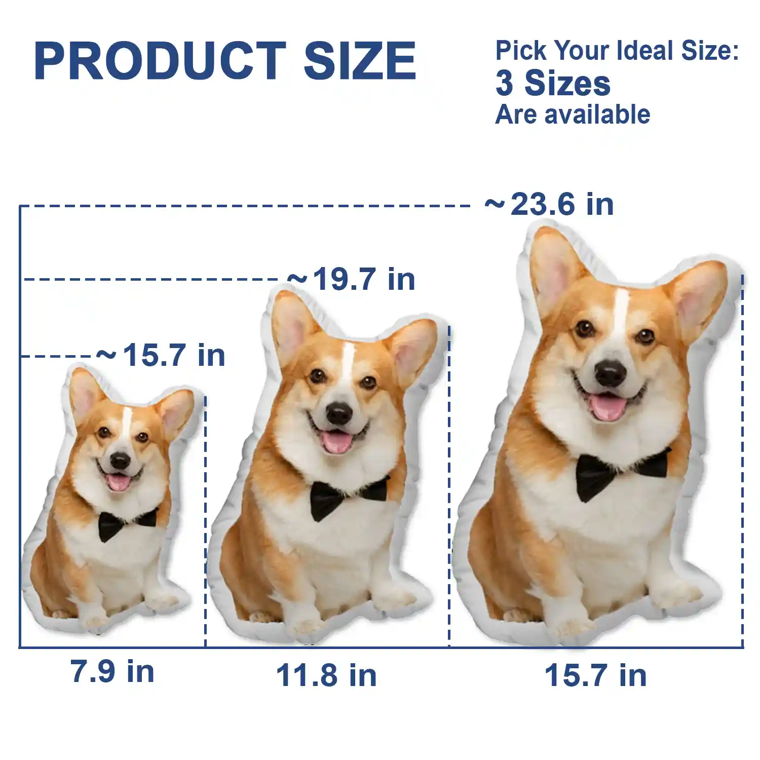 Custom Photo Pillow In The Shape Of Your Beloved Pet - Gift For Friends, Lovers, Husband, Wife And Pet Lovers - Personalized Custom Shape Pillow - Image 7