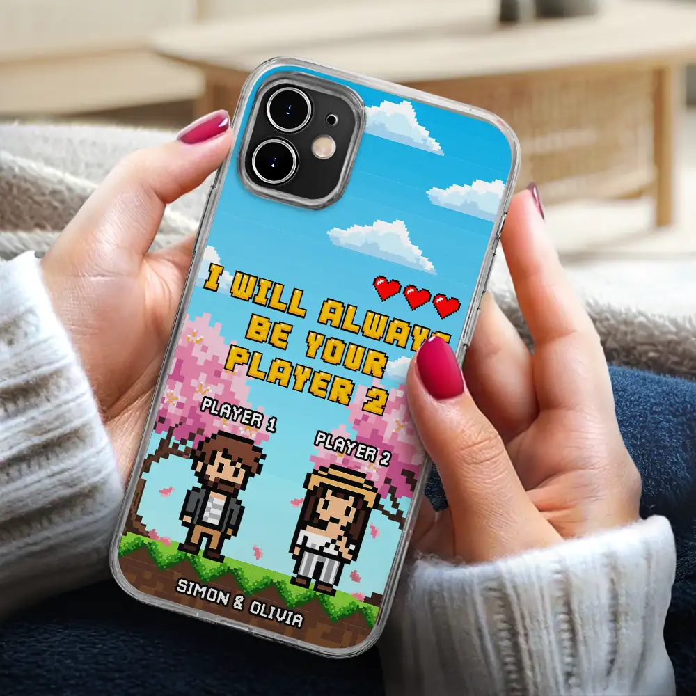 Custom Photo Pixel Art Standee 2 Player Mode - Personalized Clear Phone Case - Image 5