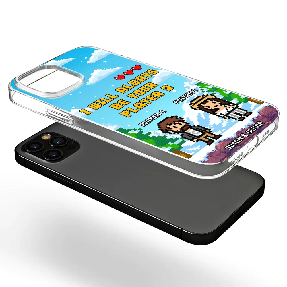 Custom Photo Pixel Art Standee 2 Player Mode - Personalized Clear Phone Case - Image 7