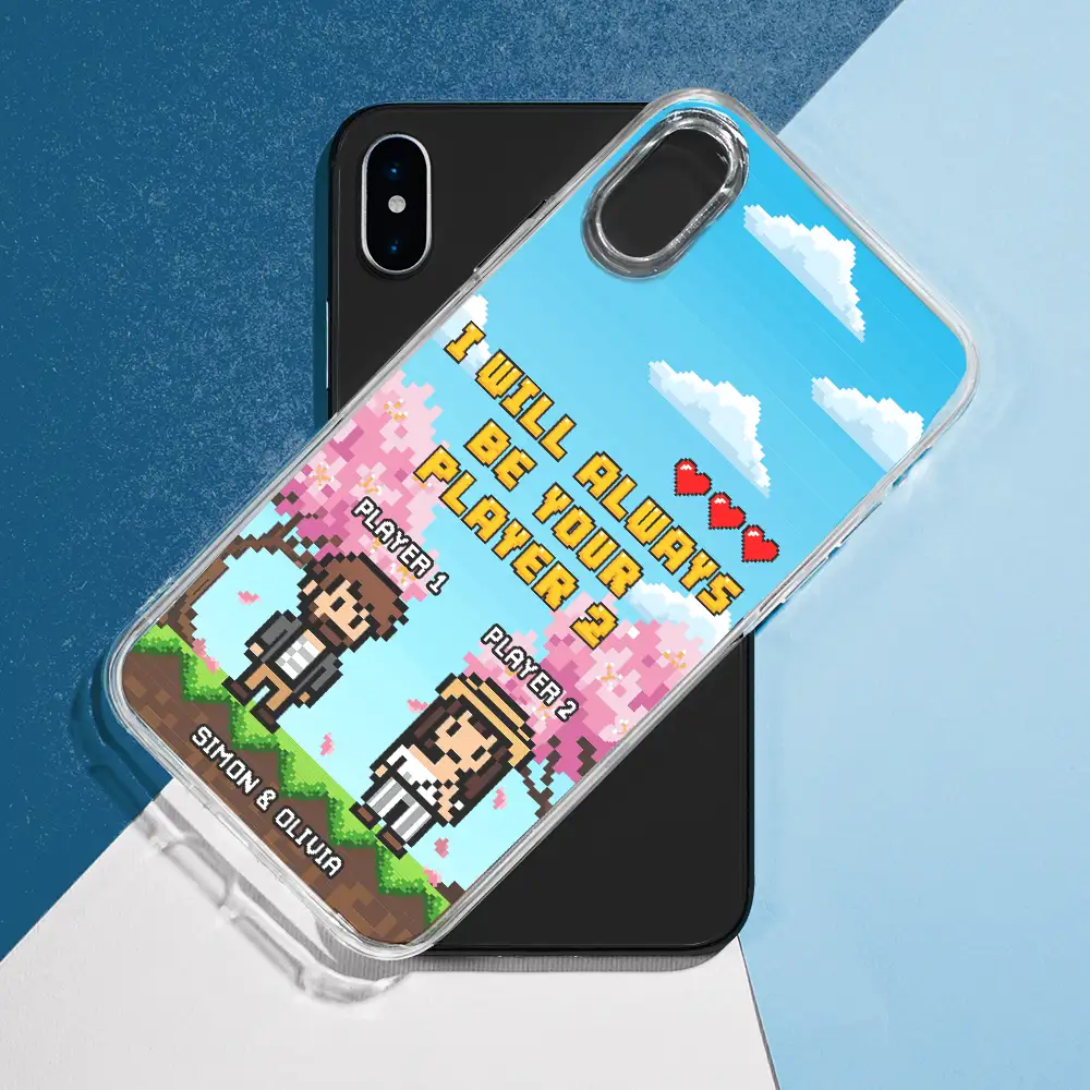 Custom Photo Pixel Art Standee 2 Player Mode - Personalized Clear Phone Case - Image 9