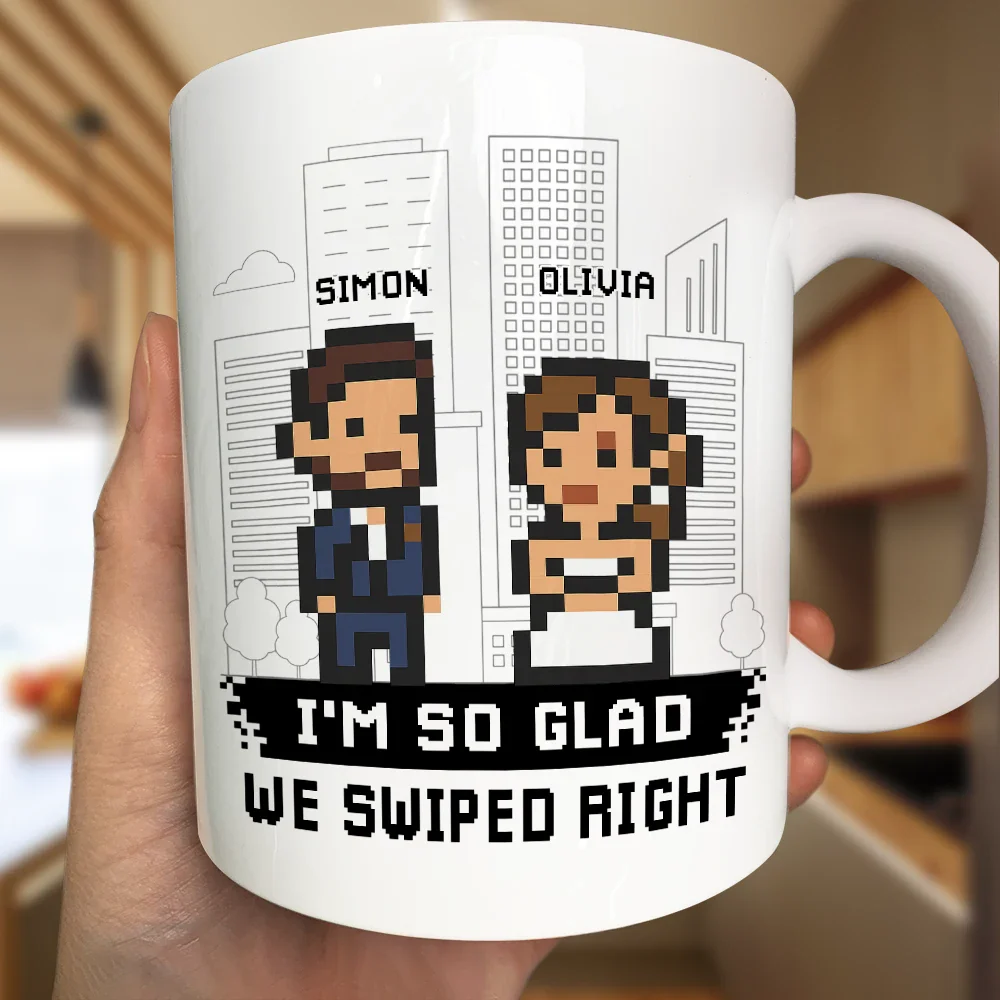 Custom Photo Pixel Art Standee Started With A Message - Personalized Mug - Image 5