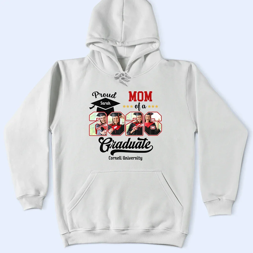 Custom Photo Proud Mom Dad Of A Graduation - Personalized T Shirt - Image 5