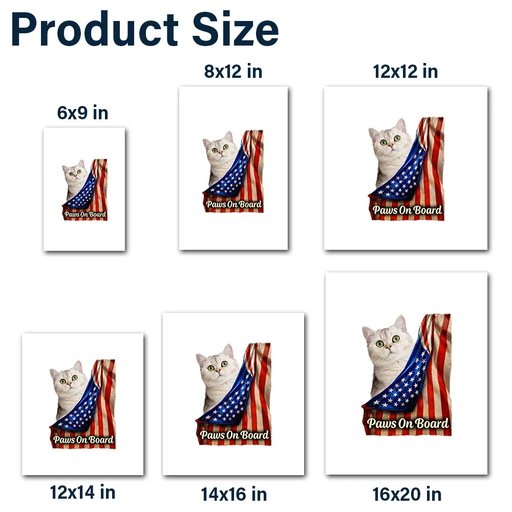 Custom Photo Realistic Flag Baby And Paws On Board - Personalized Decor Decal - Image 7