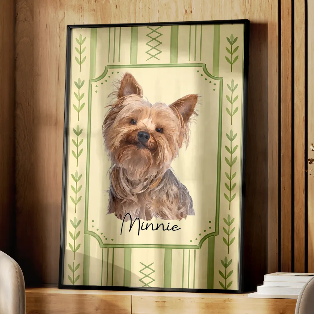 Custom Photo Realistic Watercolor Art Dog Cat Pet Portrait - Personalized Poster - Image 5