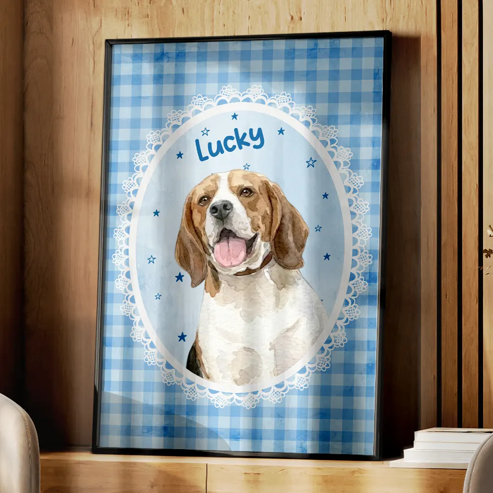 Custom Photo Realistic Watercolor Art Pet Portrait Cute Gift - Personalized Poster - Image 5