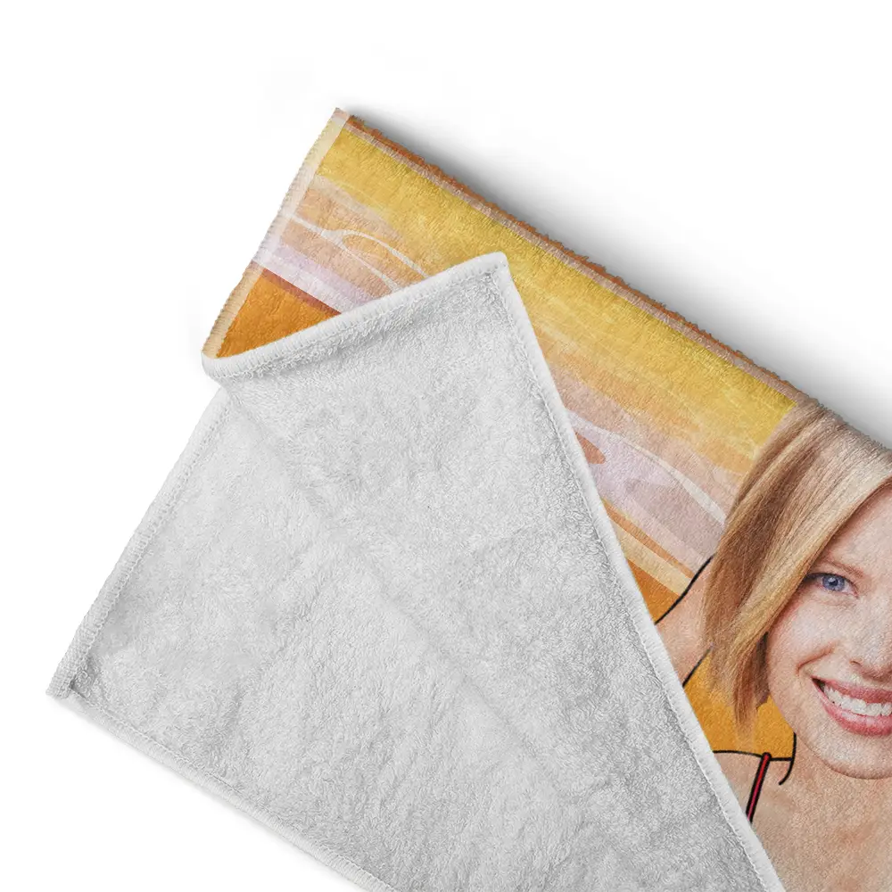 Custom Photo Salty Lil Beach - Personalized Beach Towel - Image 5