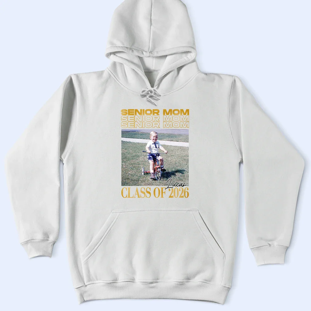 Custom Photo Senior Mom Graduation Vintage Photo - Personalized T Shirt - Image 4