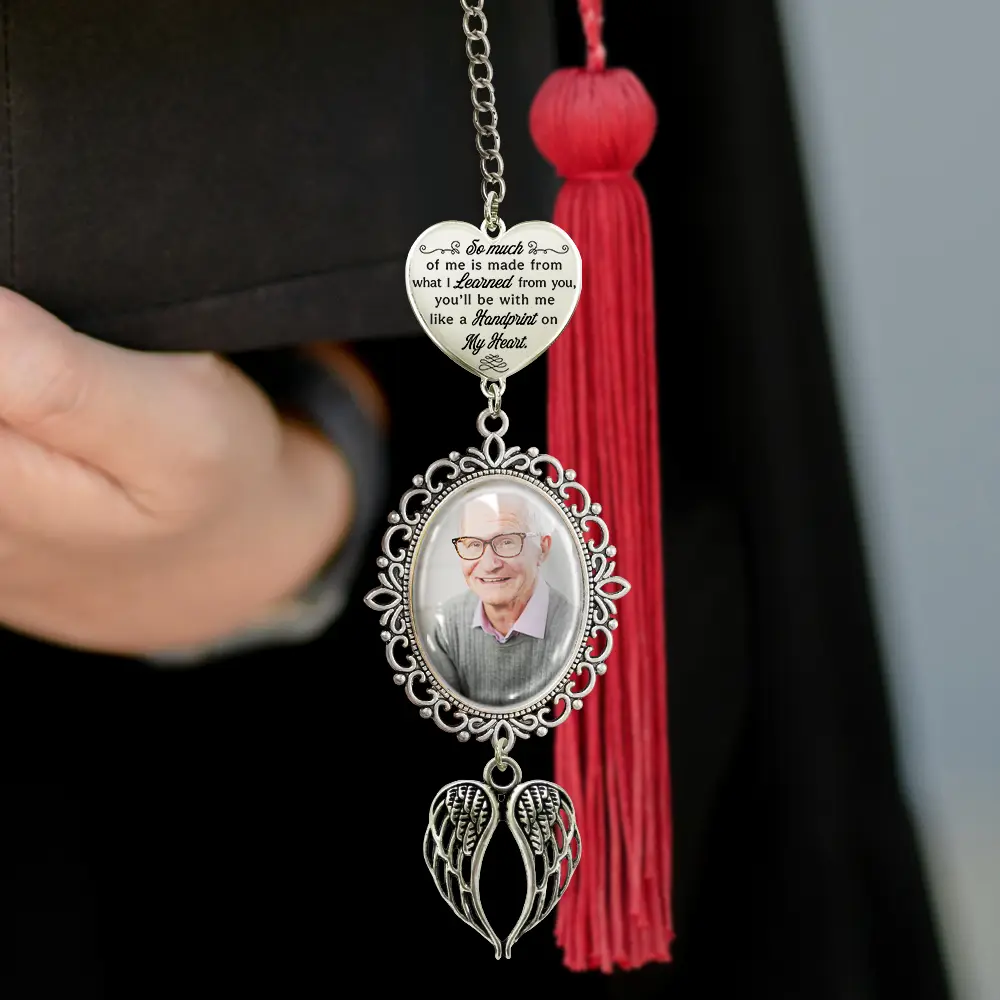 Custom Photo So Much Of Me Is Made - Personalized Graduation Tassel Charm - Image 3