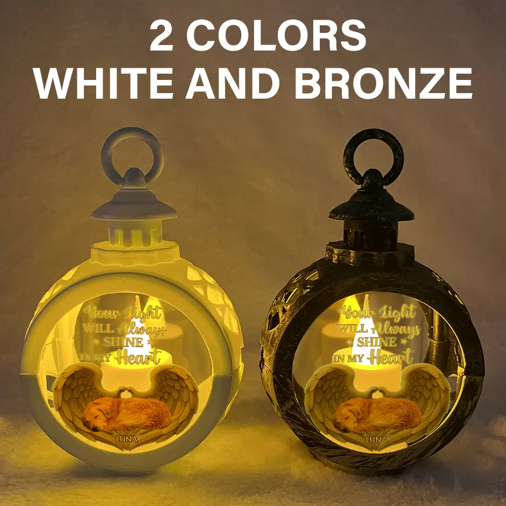 Custom Photo Some Angels Choose Fur Instead Of Wings - Personalized Candlelight Lantern Ornament - Image 6