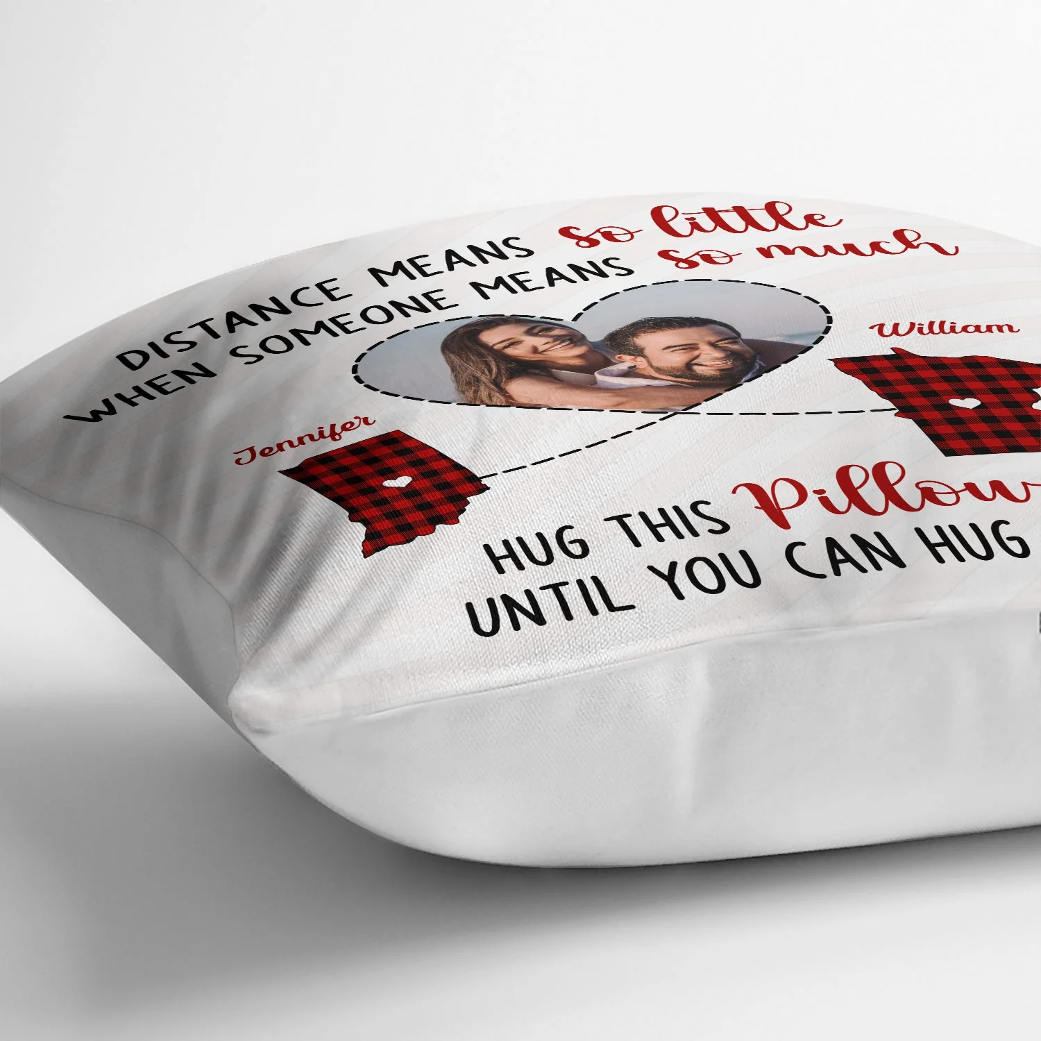 Custom Photo Someone Means So Much Long Distance - Family Gift - Personalized Pillow - Image 3