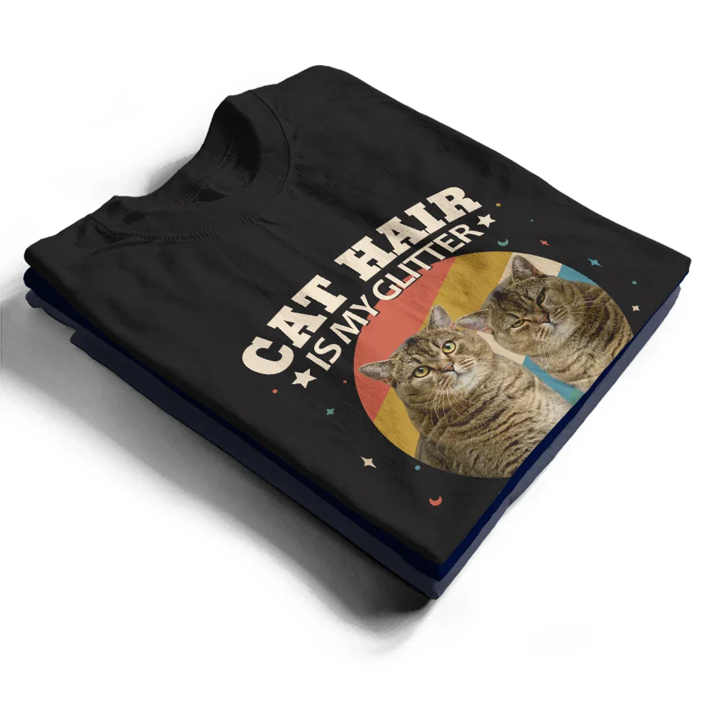 Custom Photo Spread Love Like Cat Hair Dog Hair - Personalized T Shirt - Image 3