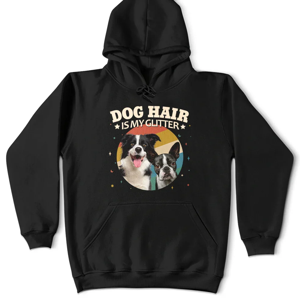 Custom Photo Spread Love Like Cat Hair Dog Hair - Personalized T Shirt - Image 5