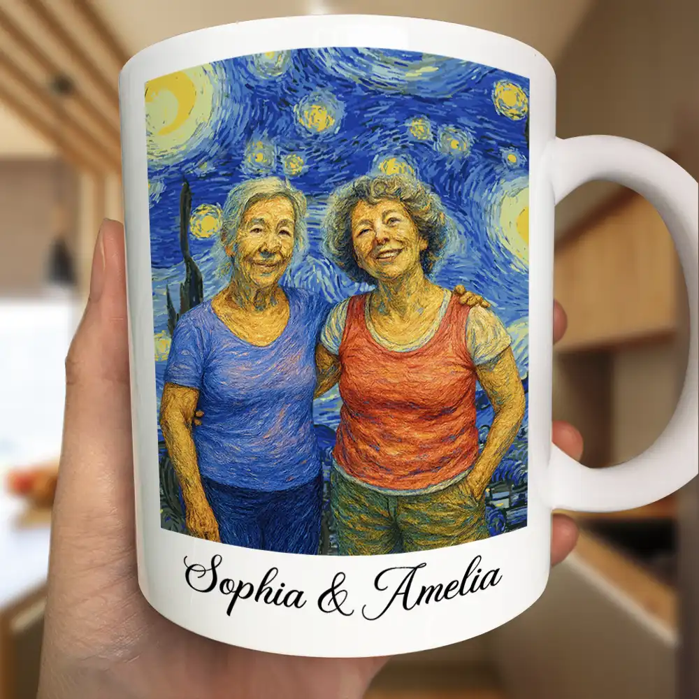 Custom Photo Starry Night Couple When We Get To The End Of Our Lives Together - Personalized Mug - Image 4