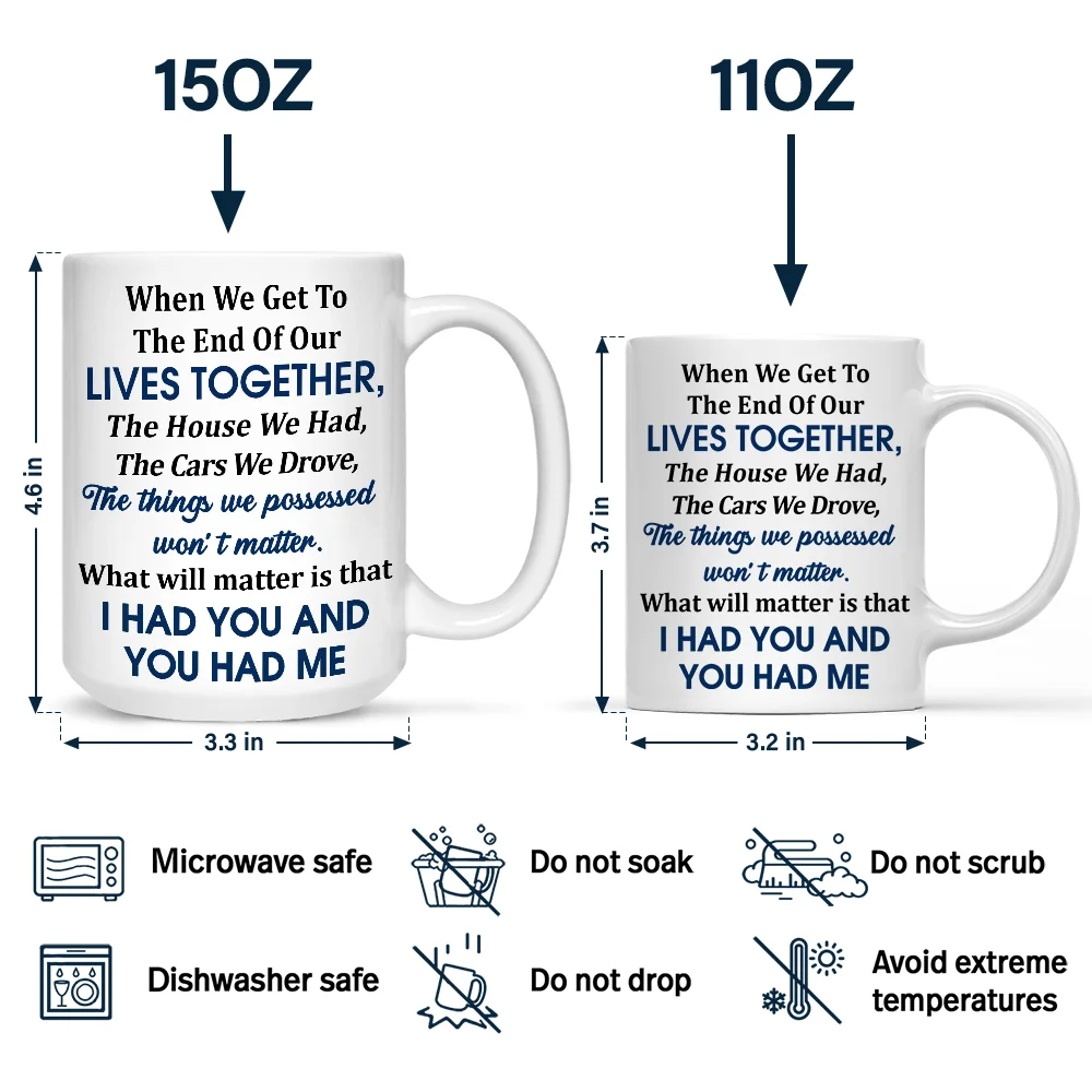 Custom Photo Starry Night Couple When We Get To The End Of Our Lives Together - Personalized Mug - Image 5
