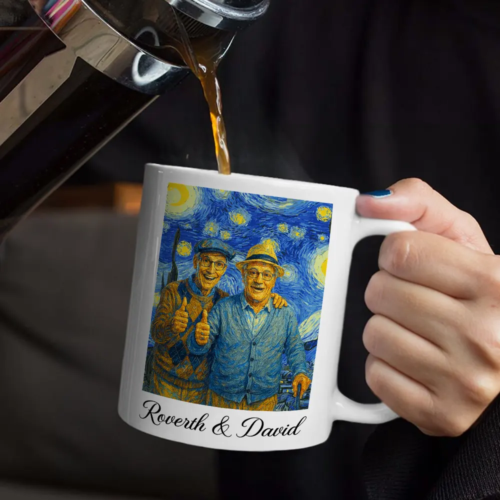Custom Photo Starry Night Couple When We Get To The End Of Our Lives Together - Personalized Mug - Image 6