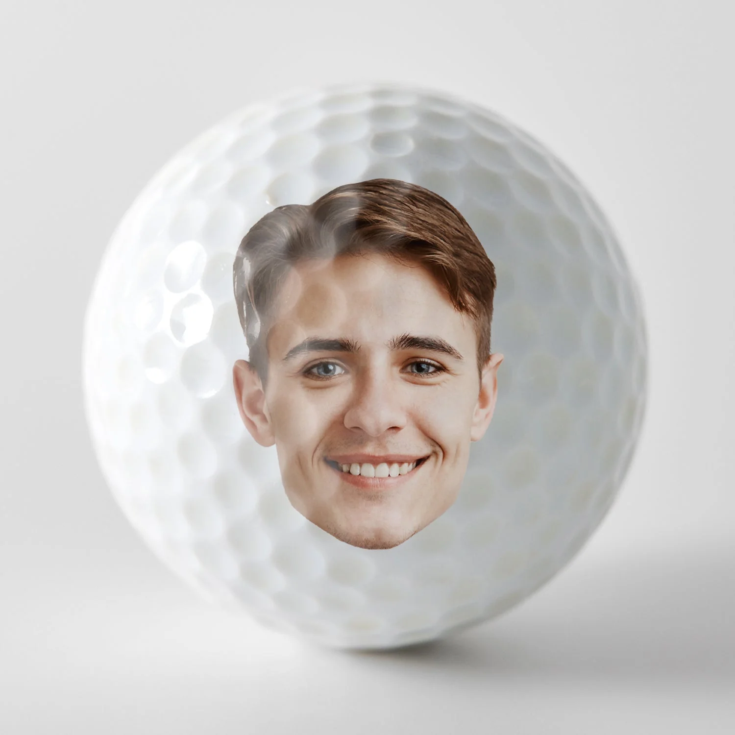 Custom Photo Still Swinging - Gift For Dad, Father, Grandpa, Golfer, Golf Lover - Personalized Golf Ball - Image 4