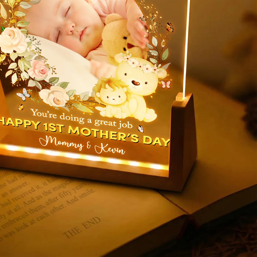 Custom Photo The Best Mommy Belongs To Me - Personalized Night Light - Image 5