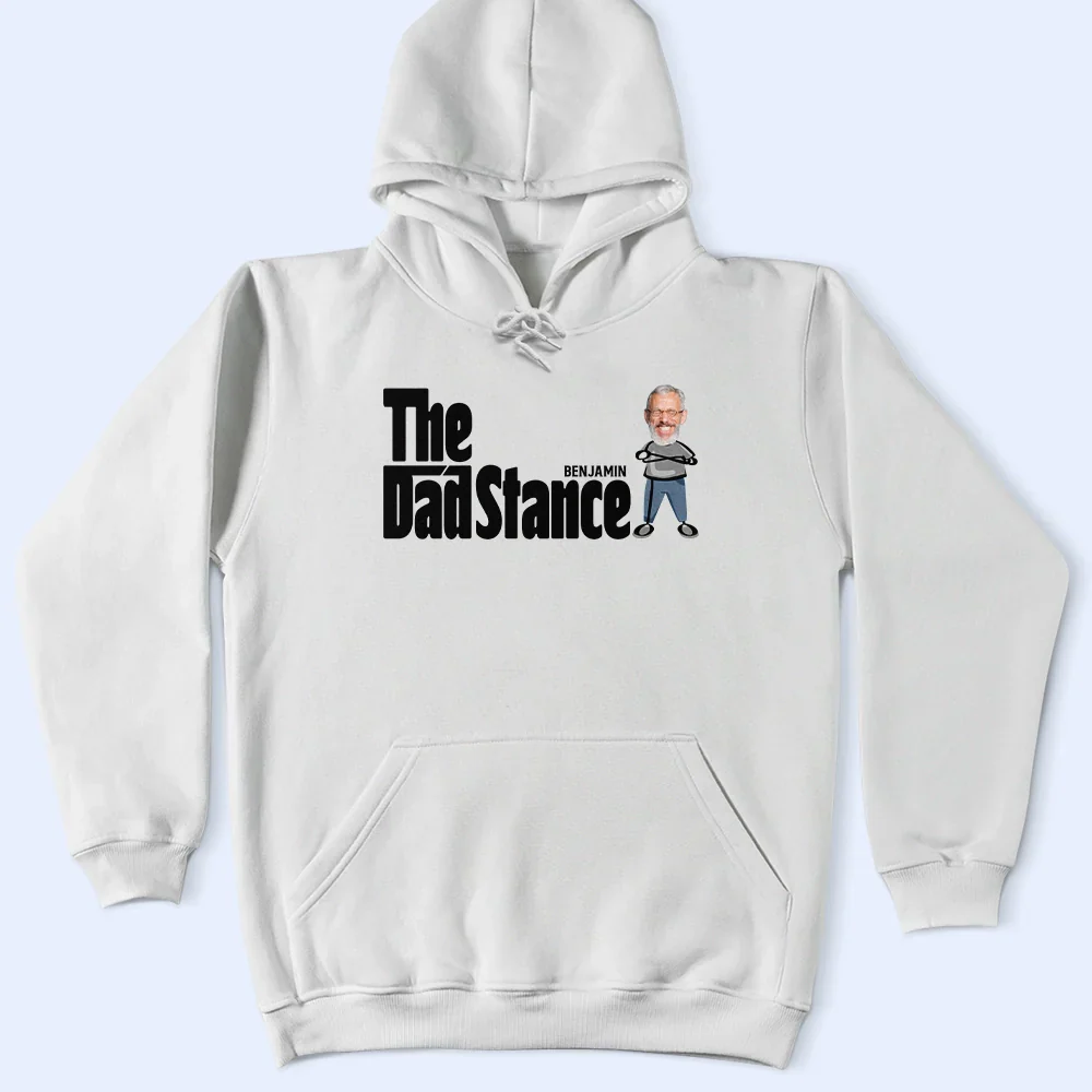 Custom Photo The Dad Stance - Personalized T Shirt - Image 5