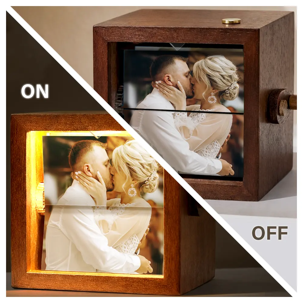 Custom Photo The Date We Became Mr & Mrs Wedding Couple - Personalized Flipbook Frame Animation Machine - Image 4