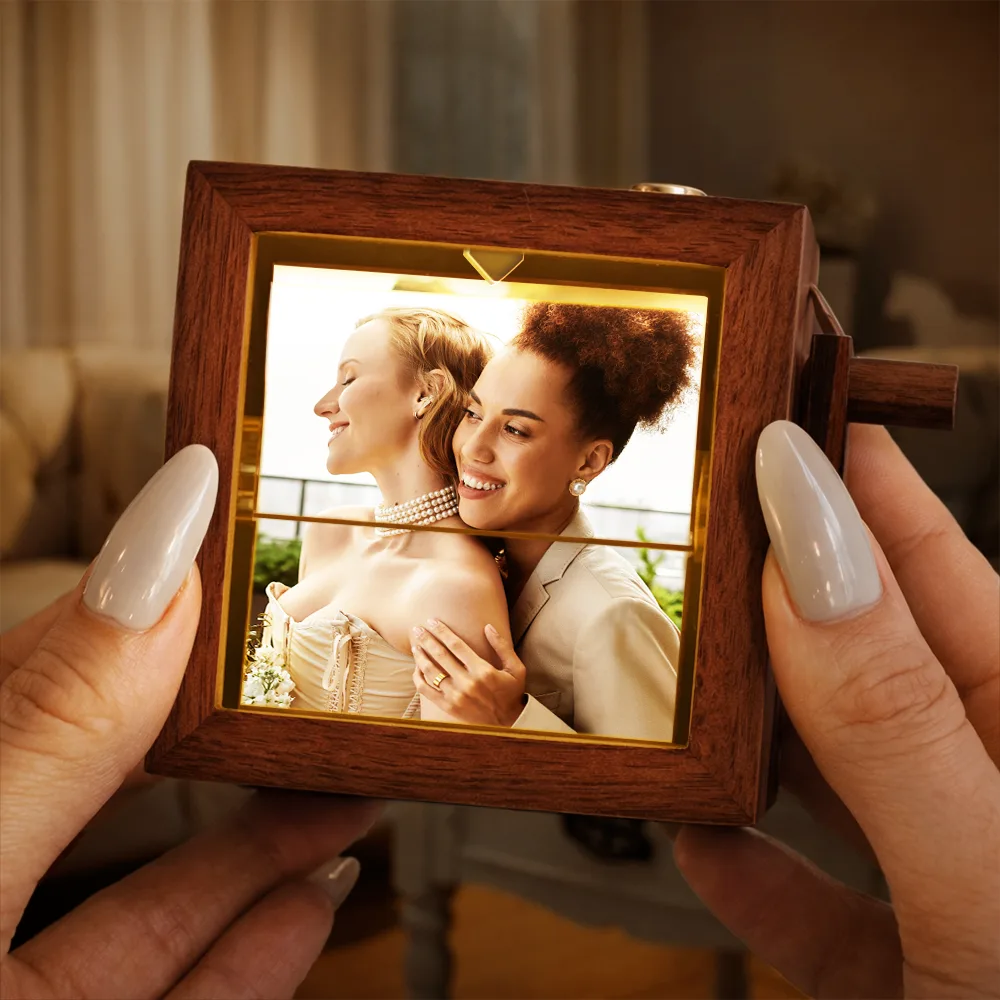 Custom Photo The Date We Became Mr & Mrs Wedding Couple - Personalized Flipbook Frame Animation Machine - Image 6