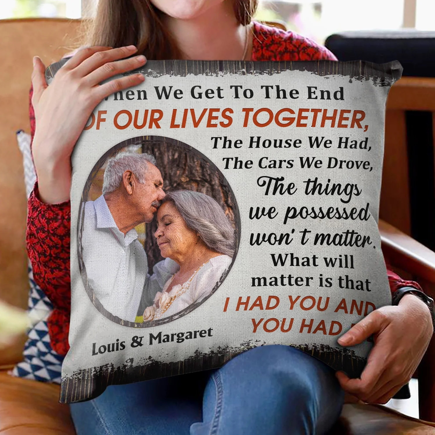 Custom Photo The Day I Met You Family Couple - Anniversary, Birthday Gift For Spouse, Husband, Wife, Boyfriend, Girlfriend - Personalized Custom Pillow - Image 2
