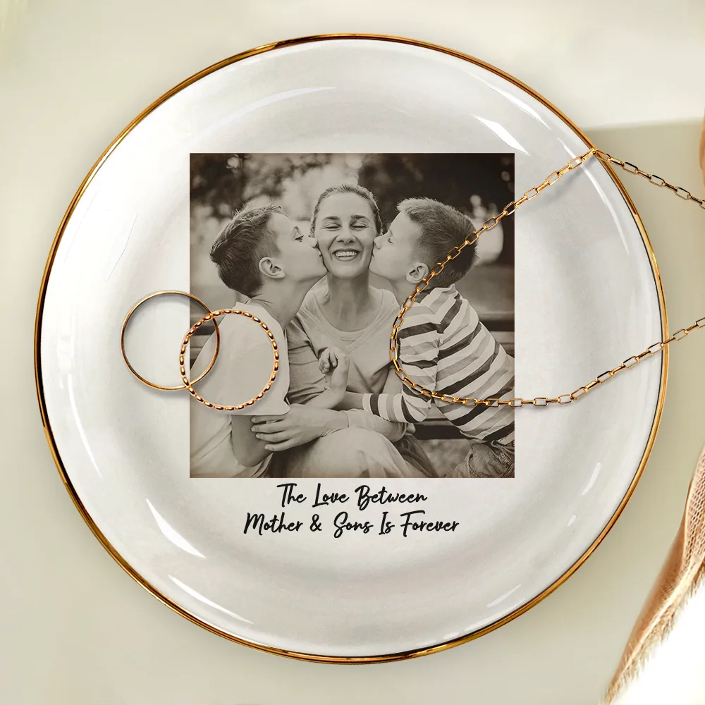 Custom Photo The Love Between Mother & Daughter - Personalized Ring Dish - Image 4