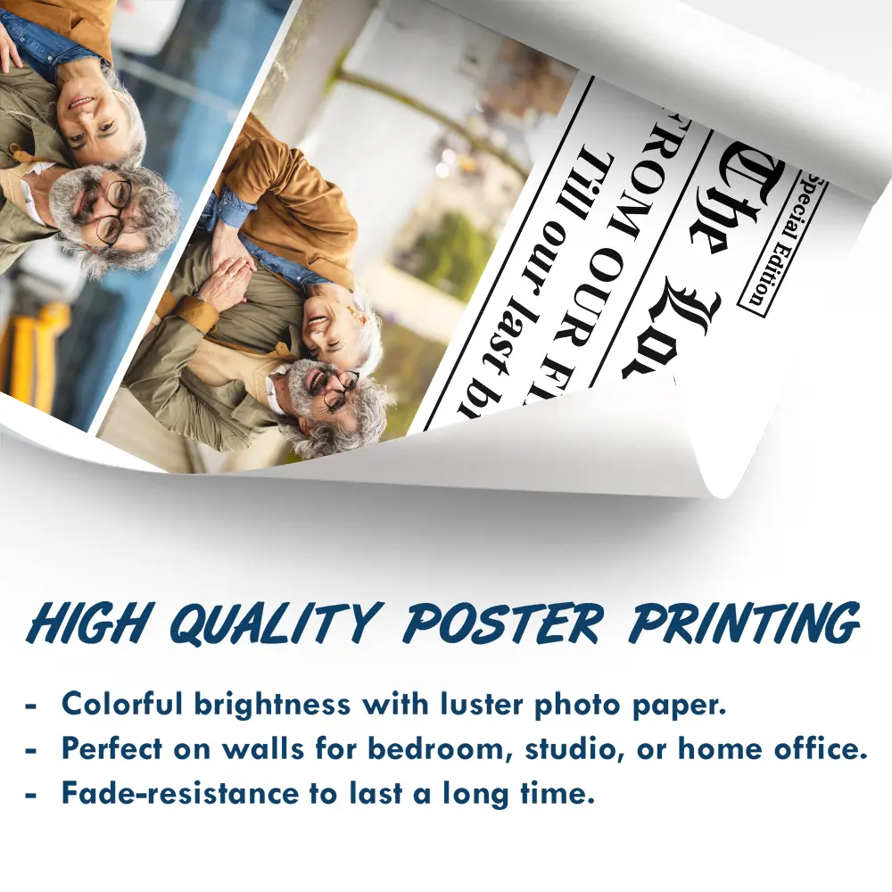 Custom Photo The Love Times Newspaper Theme - Personalized Poster - Image 5