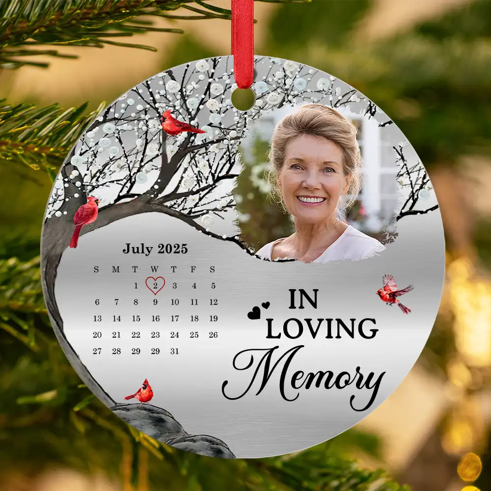 Custom Photo The Moment Your Heart Stopped - Personalized Metal Ornament - Image 4