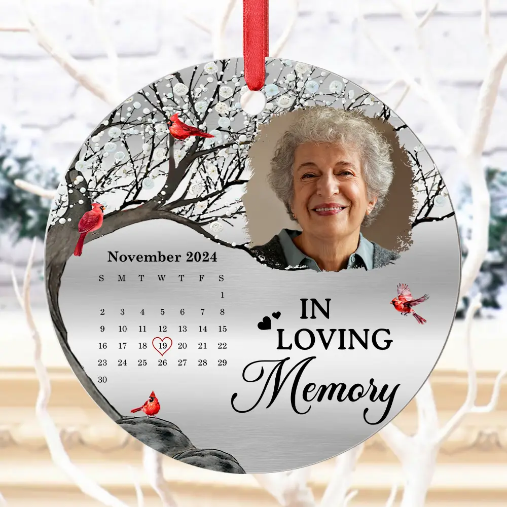 Custom Photo The Moment Your Heart Stopped - Personalized Metal Ornament - Image 5