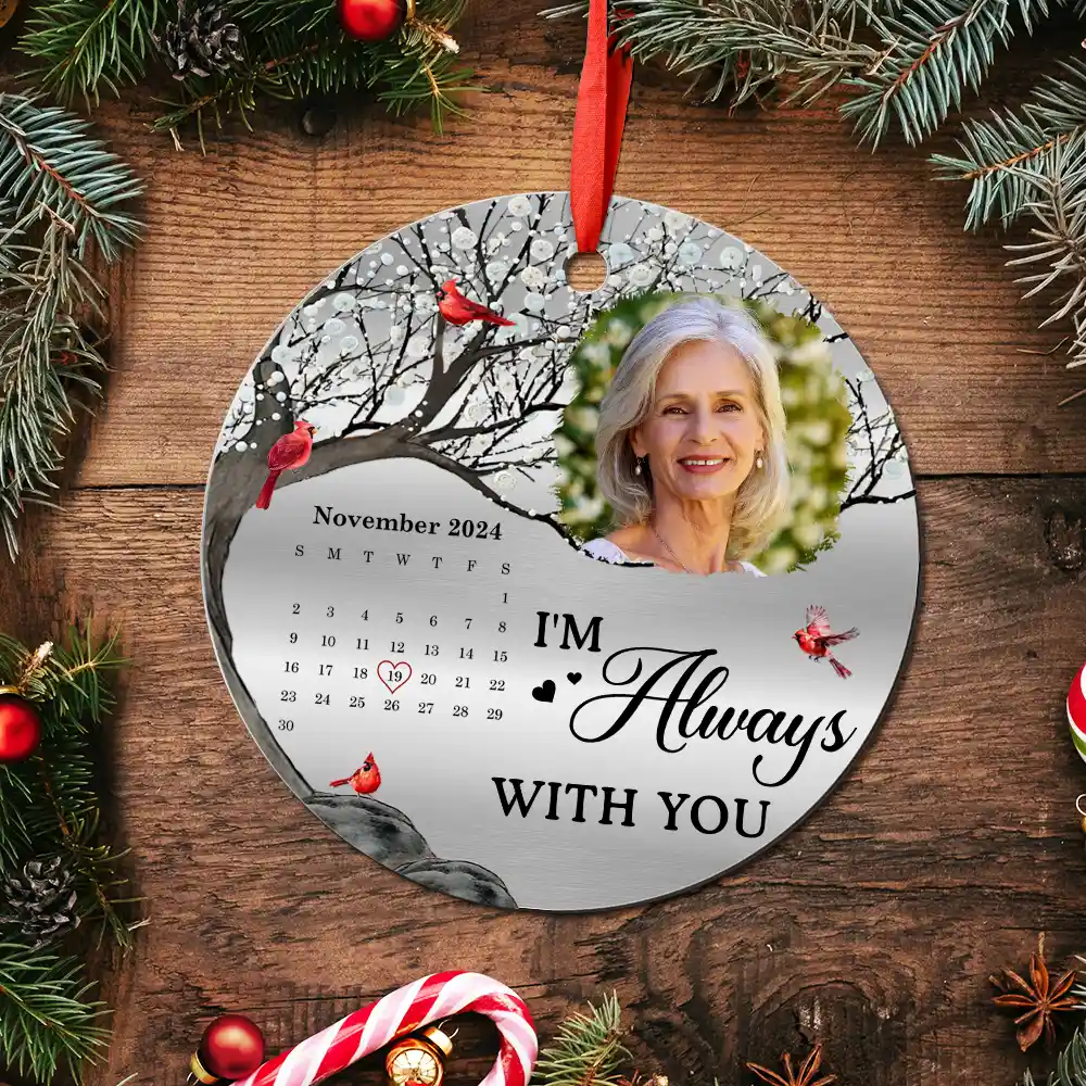 Custom Photo The Moment Your Heart Stopped - Personalized Metal Ornament - Image 6