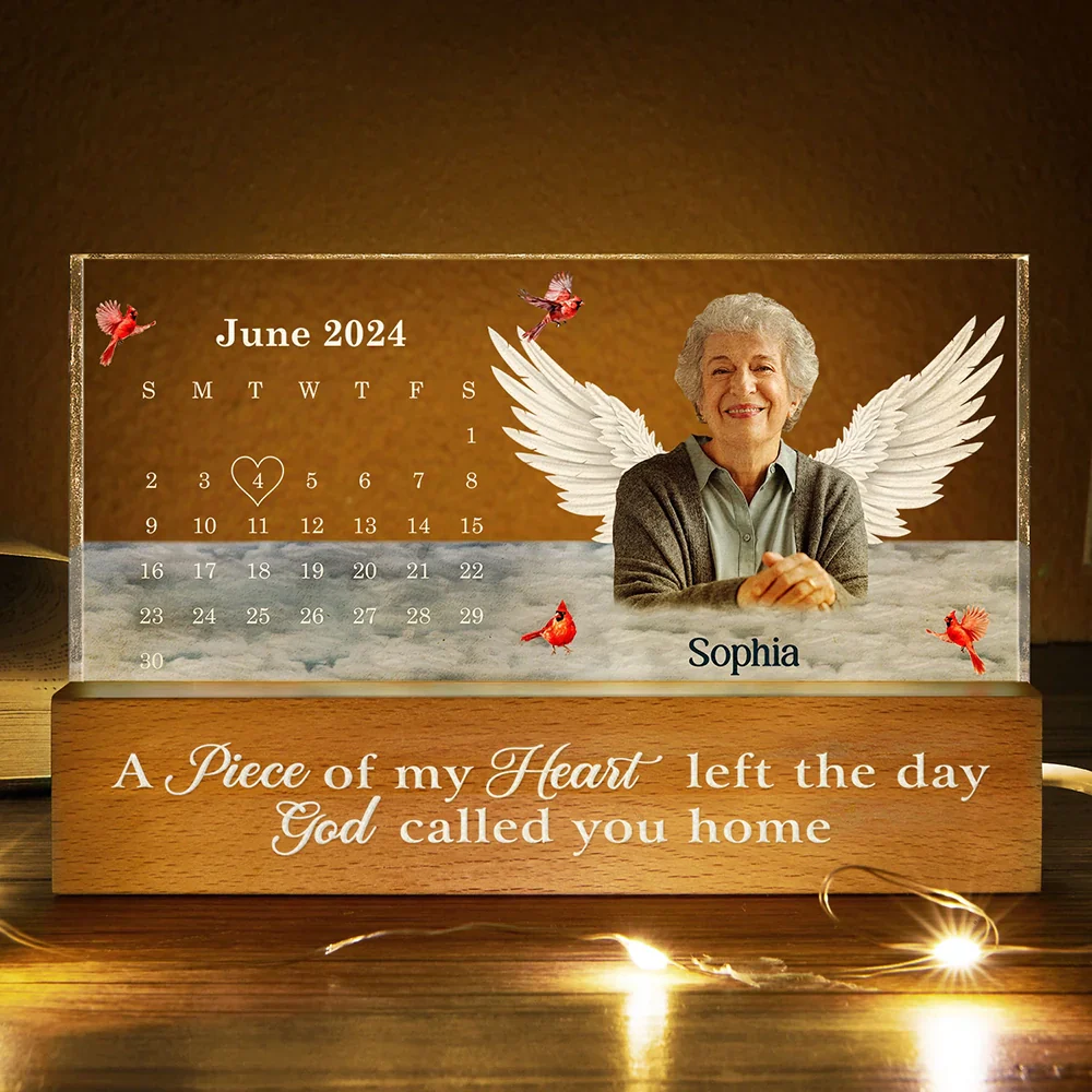 Custom Photo The Moment Your Heart Stopped - Personalized Rectangle LED Light - Image 4