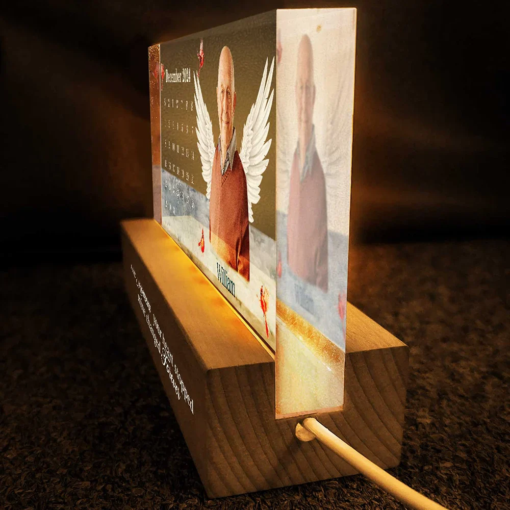 Custom Photo The Moment Your Heart Stopped - Personalized Rectangle LED Light - Image 5