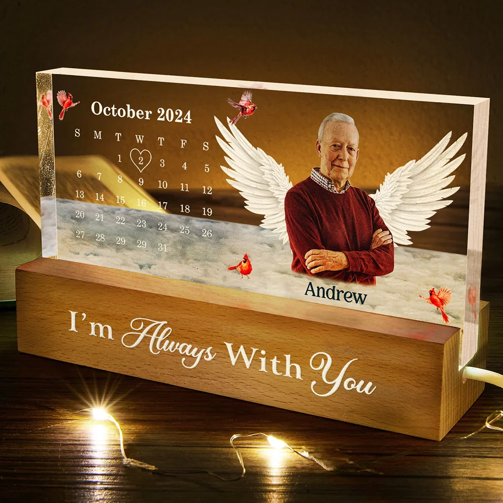 Custom Photo The Moment Your Heart Stopped - Personalized Rectangle LED Light - Image 6