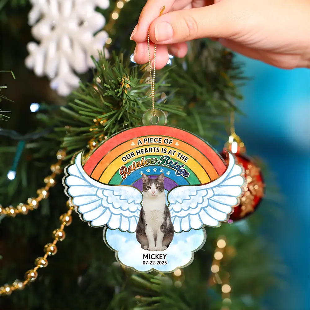 Custom Photo The Rainbow Bridge - Personalized Custom Shaped Acrylic Ornament - Image 5