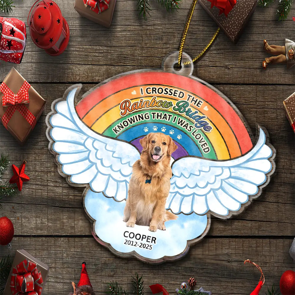 Custom Photo The Rainbow Bridge - Personalized Custom Shaped Acrylic Ornament - Image 6