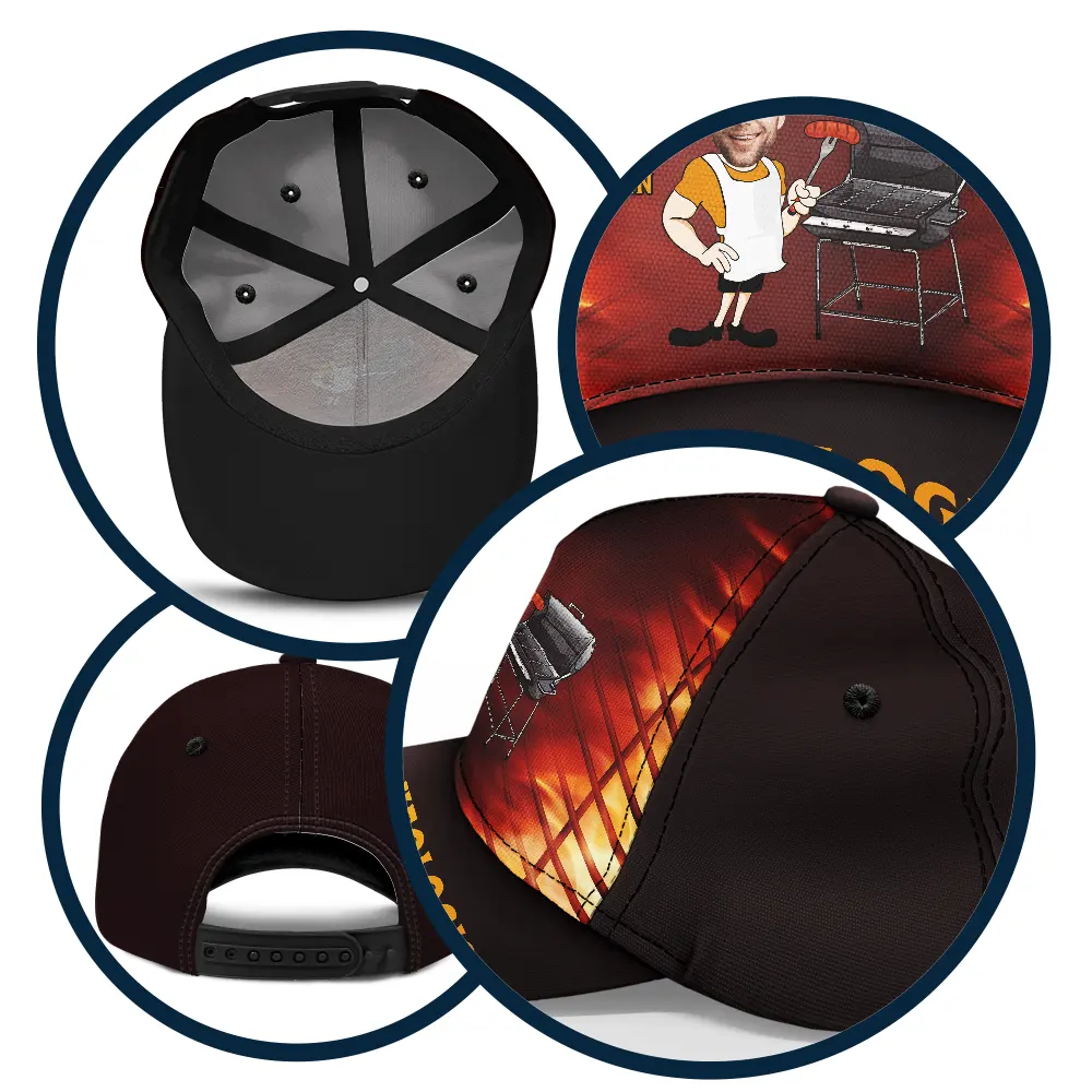 Custom Photo The Smoker BBQ Grilling - Personalized Classic Cap - Image 6