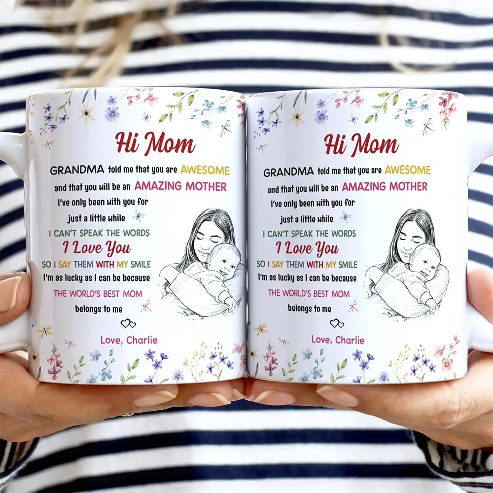 Custom Photo The World's Best Mommy Belongs To Me - Personalized White Edge-to-Edge Mug - Image 3