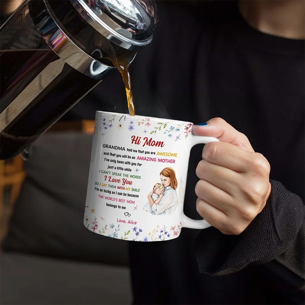 Custom Photo The World's Best Mommy Belongs To Me - Personalized White Edge-to-Edge Mug - Image 5