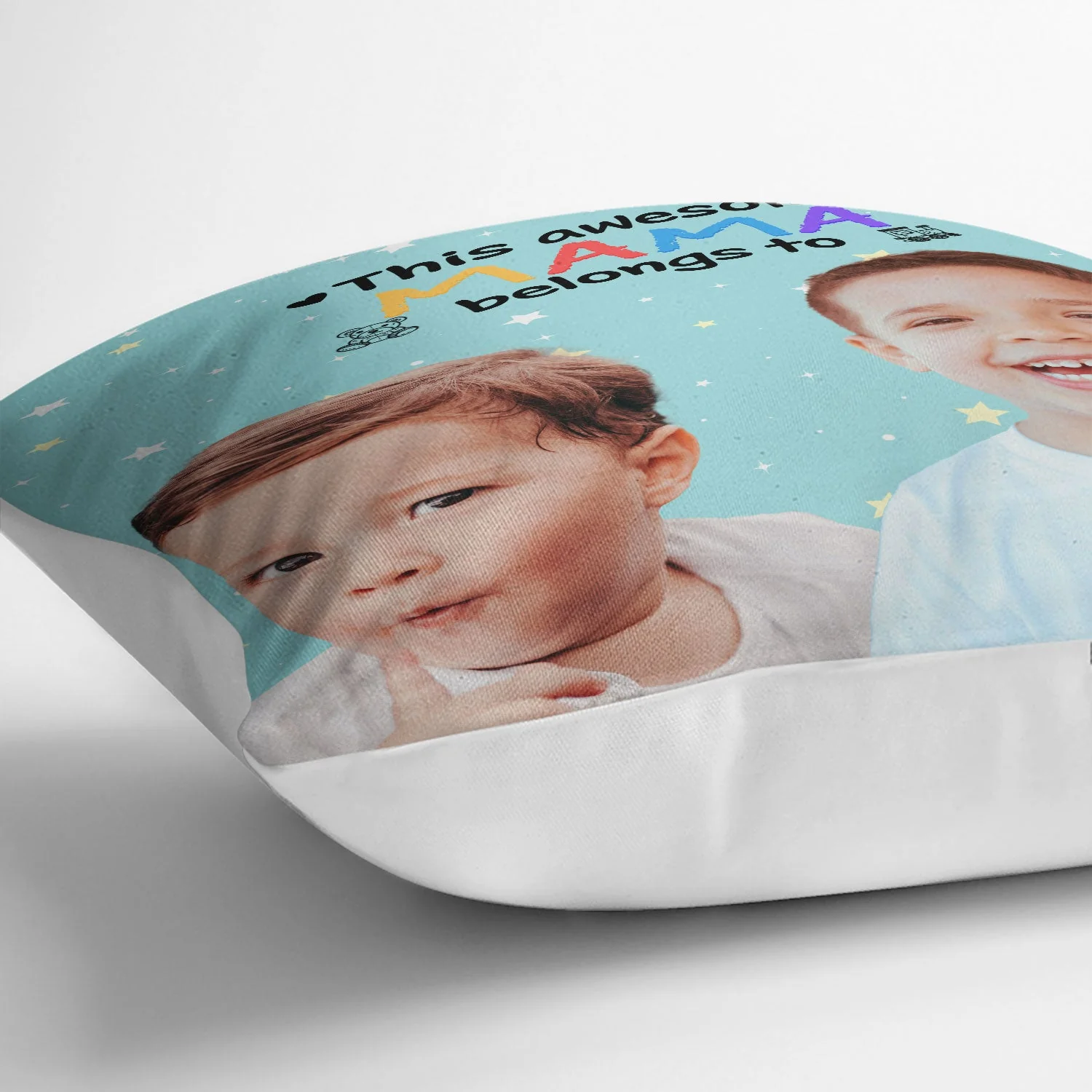 Custom Photo This Awesome Mommy Daddy Belongs To - Birthday, Loving Gift For Mother, Father, Grandma, Grandpa - Personalized Pillow - Image 4