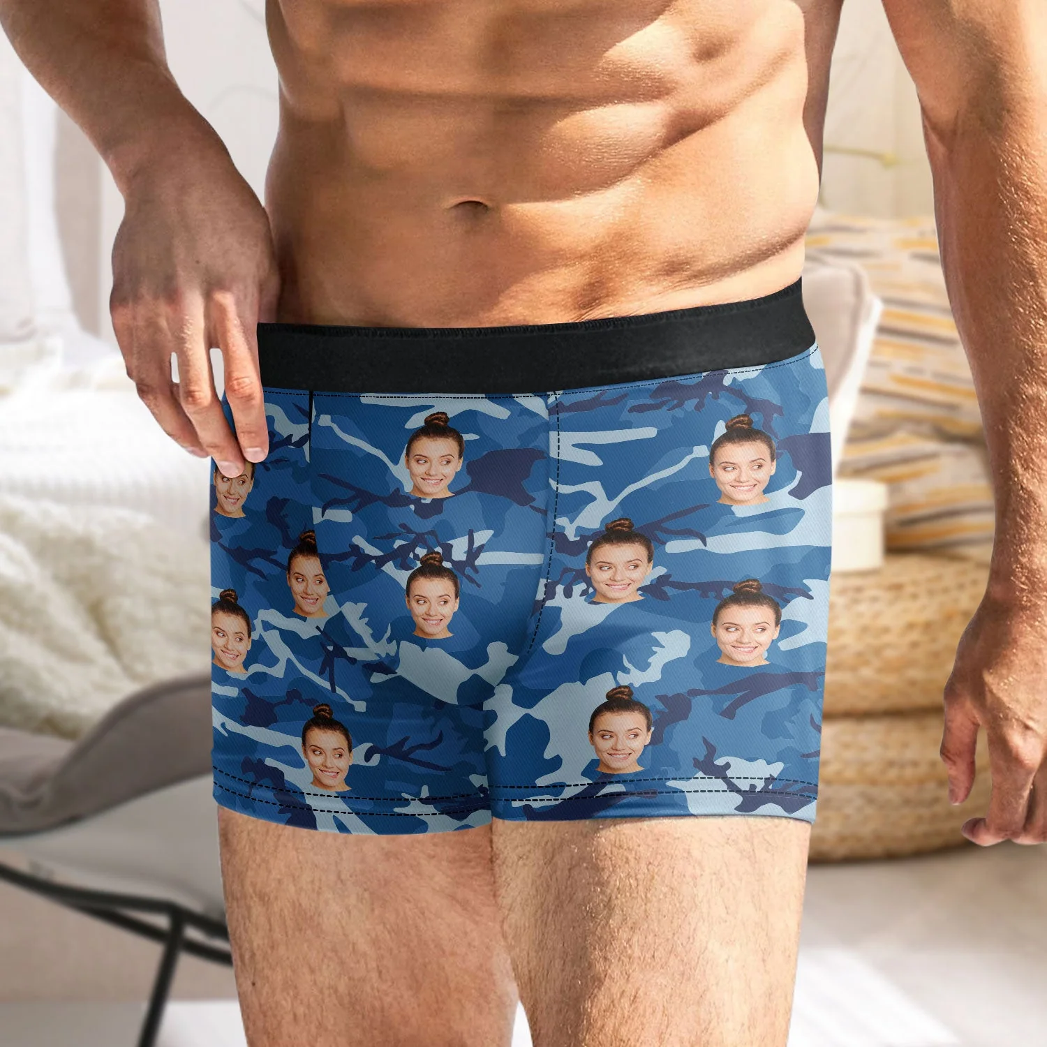 Custom Photo This Belongs To Wife - Funny Gift For Husband, Boyfriend - Personalized Men's Boxer Briefs - Image 6